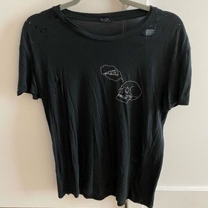 Brandy Melville black graphic T-shirt